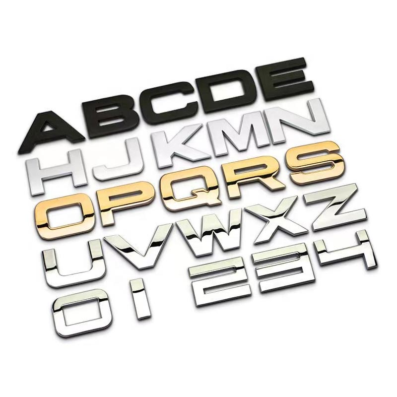 Emblema dell'automobile delle lettere dell'abs 3d